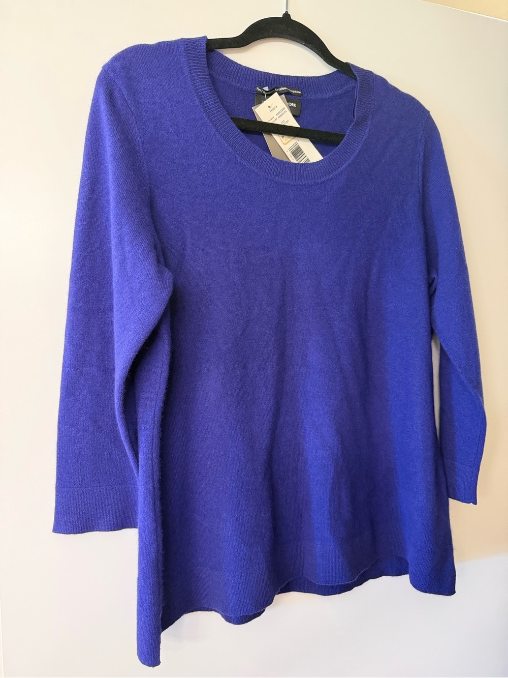 JONES NEW YORK crew neck 100% cashmere sweater size XL